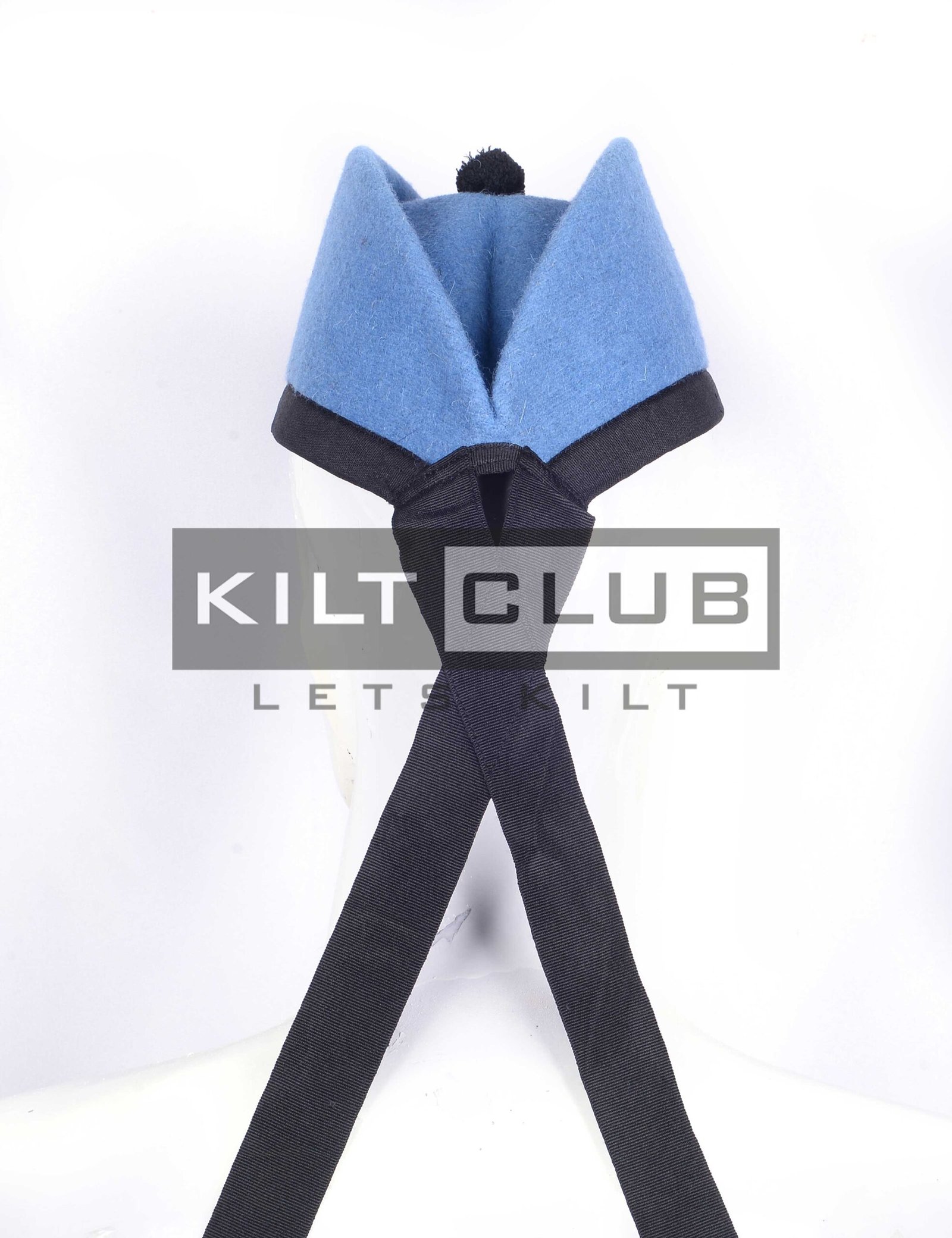 Sky Blue Wool Glengarry Cap - Image 3