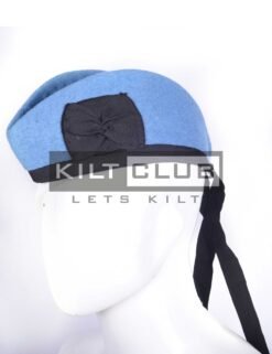 Sky Blue Wool Glengarry Cap