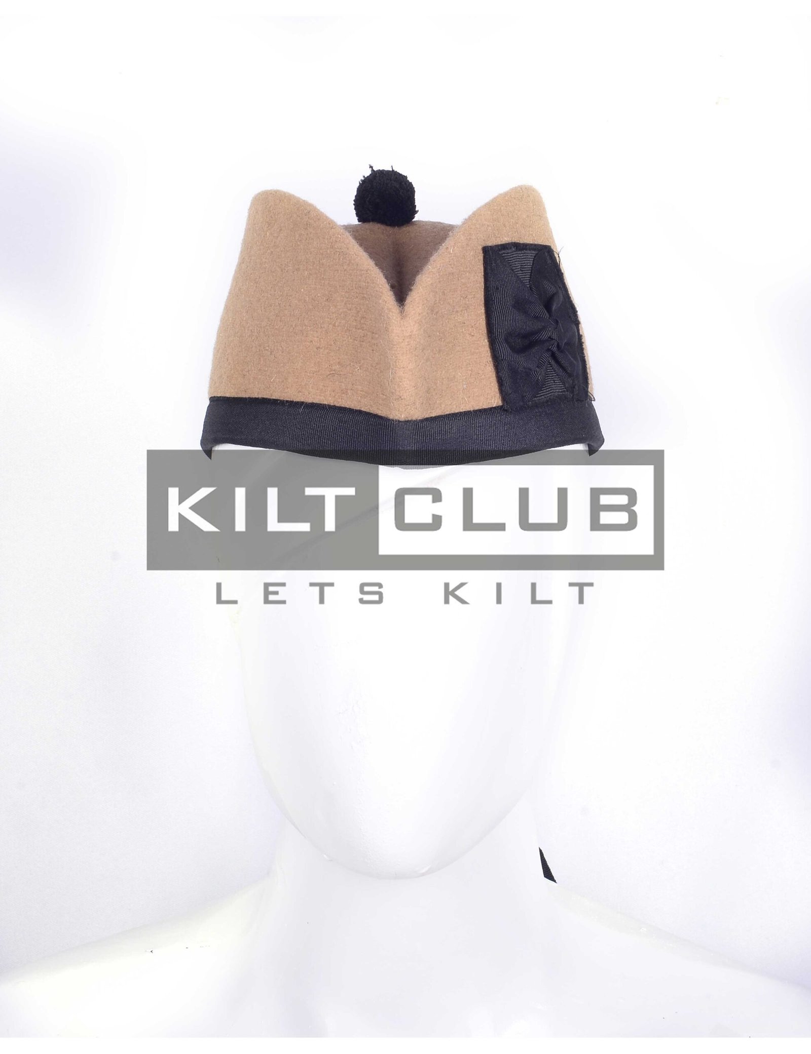 Tan Wool Glengarry Hat - Image 2