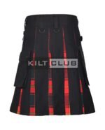 Ulster Red Modern Tartan Hybrid Kilt