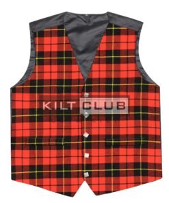 Wallace Red Modern Argyll Waistcoat