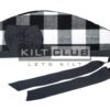 White Black Rob Roy Tartan Cap