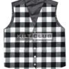White black rob roy Tartan Waistcoat