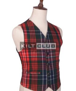Alternative view of Wilson Tartan Scottish Argyll Waistcoat