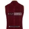 Wine Red Velvet Cyber Goth Waistcoat
