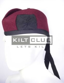 Alternative view of Plain Maroon Cap