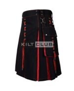 Red Tartan Hybrid Kilt - Image 3
