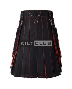Alternative view of Red Tartan Hybrid Kilt
