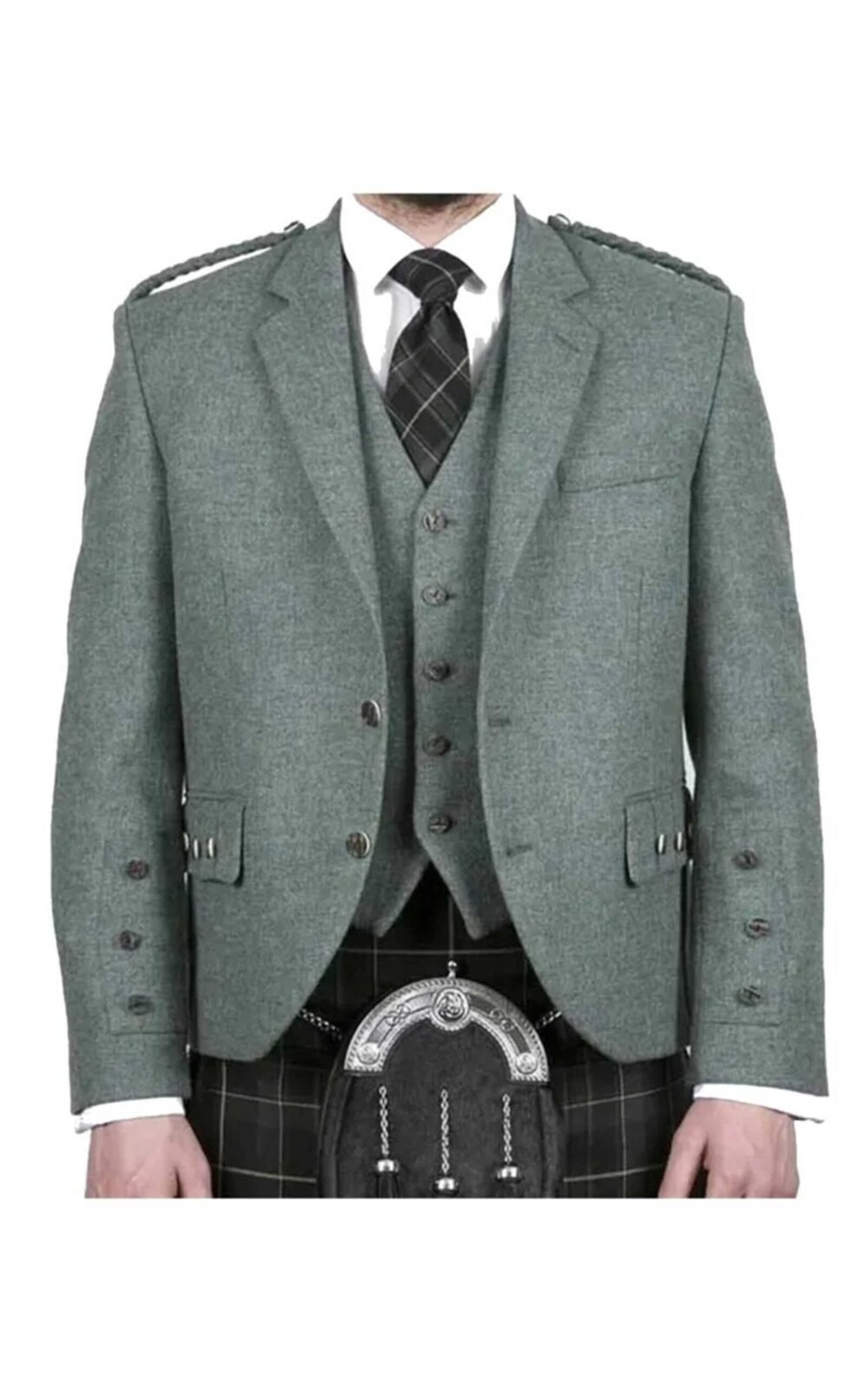 Scottish Lovat Green Argyll Jacket