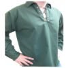 GREEN COTTON JACOBITE GHILLIE KILT SHIRT