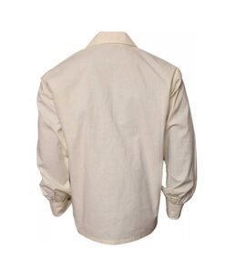 Alternative view of Claymore Highlander Men’s Ivory Jacobite Ghillie Kilt Shirt