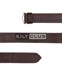 Alternative view of Vertical Celtic Knots Embossed Belt