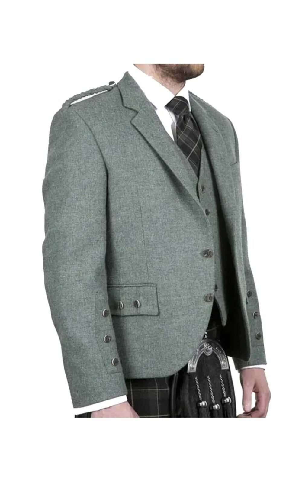Scottish Lovat Green Argyll Jacket