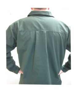 Alternative view of GREEN COTTON JACOBITE GHILLIE KILT SHIRT