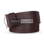 Rampant Lion Embossed Belt