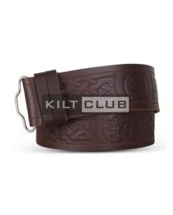 Rampant Lion Embossed Belt