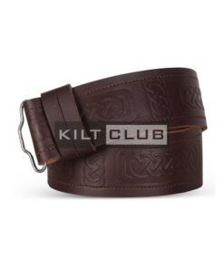 Vertical Celtic Knots Embossed Belt