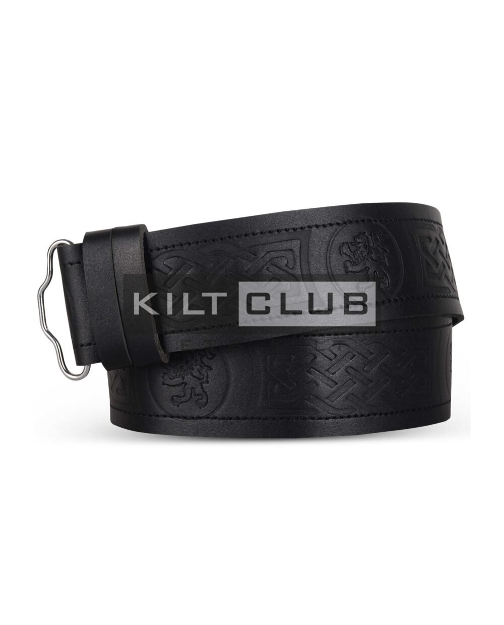 Rampant Lion Embossed Belt