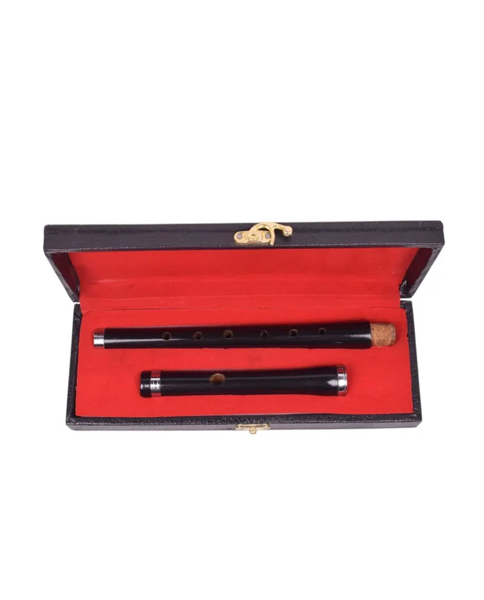 Black Finish Two Parts Irish Professional Flute - Image 2