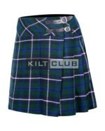 Blue Douglas Tartan Women Knee Length Skirt - Image 2