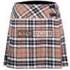 Camel Thompson Tartan Women Knee Length Skirt