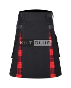Cameron Black Tartan Hybrid Kilt