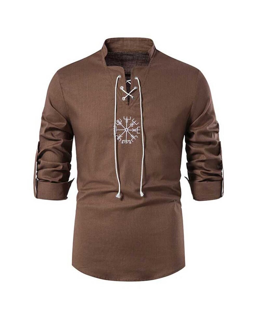 Medieval Vintage Scottish Jacobite kilt Brown Shirt