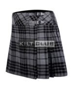 Grey Watch Tartan Women Knee Length Skirt - Image 2