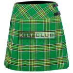 Irish Tartan Women Knee Length Skirt