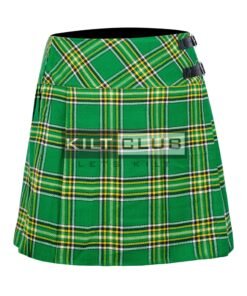 Irish Tartan Women Knee Length Skirt