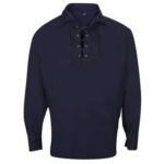 Scottish Jacobite Ghillie Kilt Navy Shirt