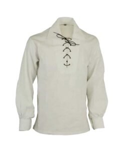 Alternative view of Scottish Jacobite Ghillie Kilt Shirt Different Colour