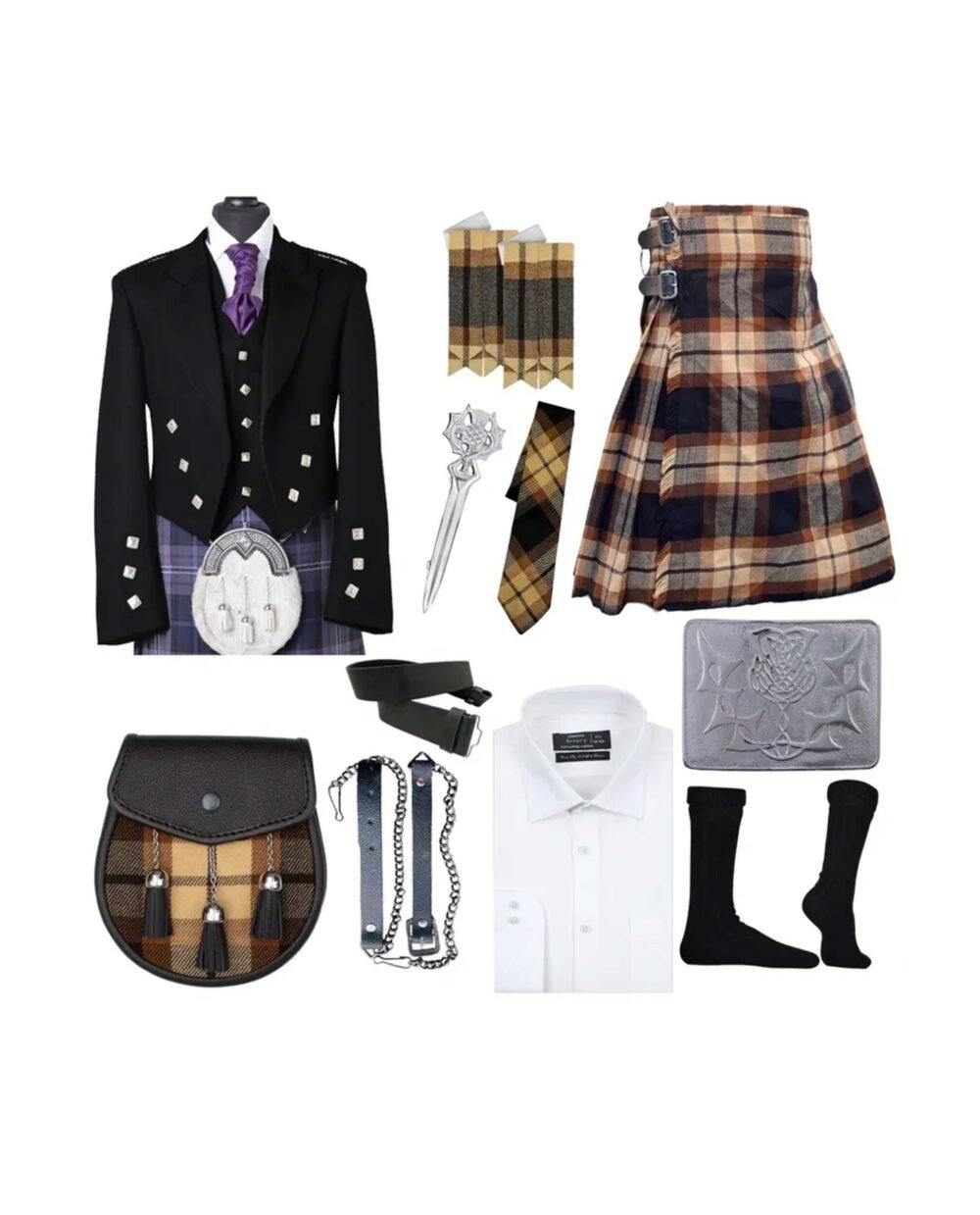 Prince Charlie Traditional Highland Kilt Outfit