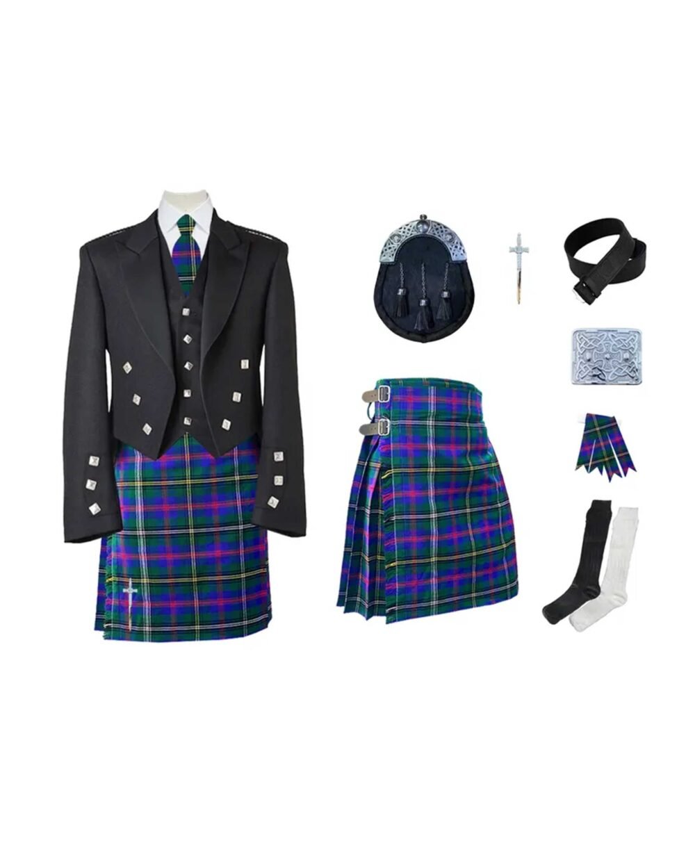 Prince Charlie Scottish Wedding Kilt Outfit