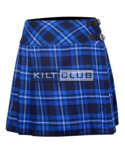 Ramsey Blue Tartan Women Knee Length Skirt