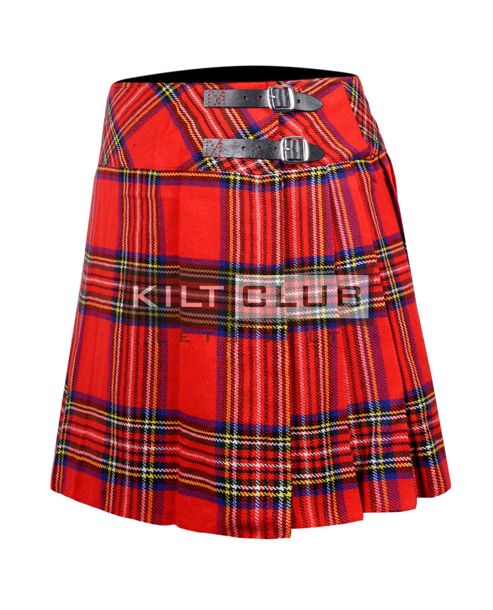 Royal Stewart Tartan Women Knee Length Skirt - Image 2