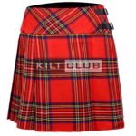 Royal Stewart Tartan Women Knee Length Skirt