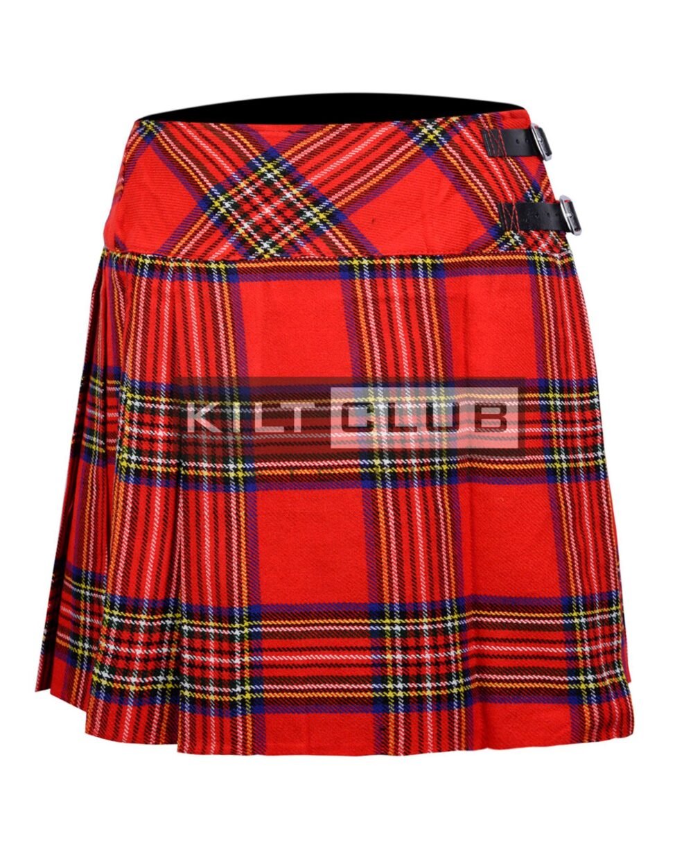 Royal Stewart Tartan Women Knee Length Skirt