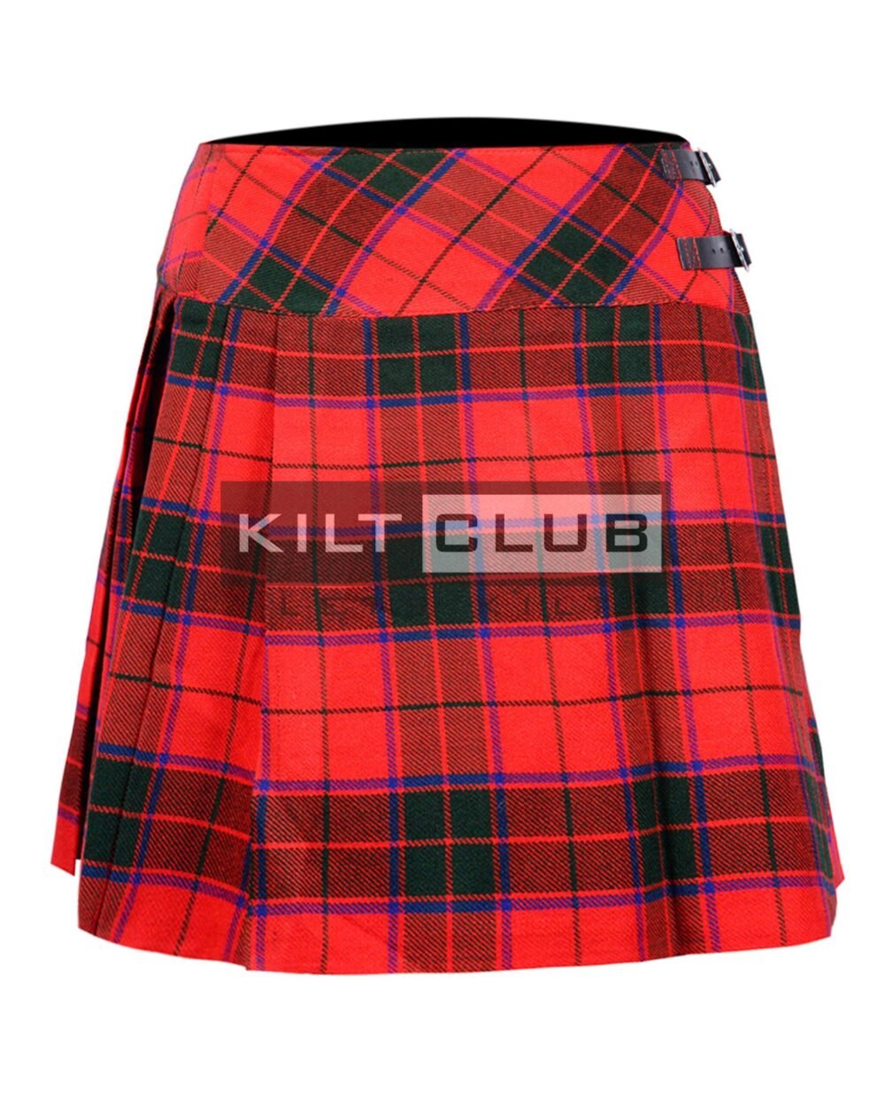 Scottish Rose Tartan Women Knee Length Skirt