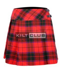 Scottish Rose Tartan Women Knee Length Skirt