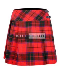 Scottish Rose Tartan Women Knee Length Skirt