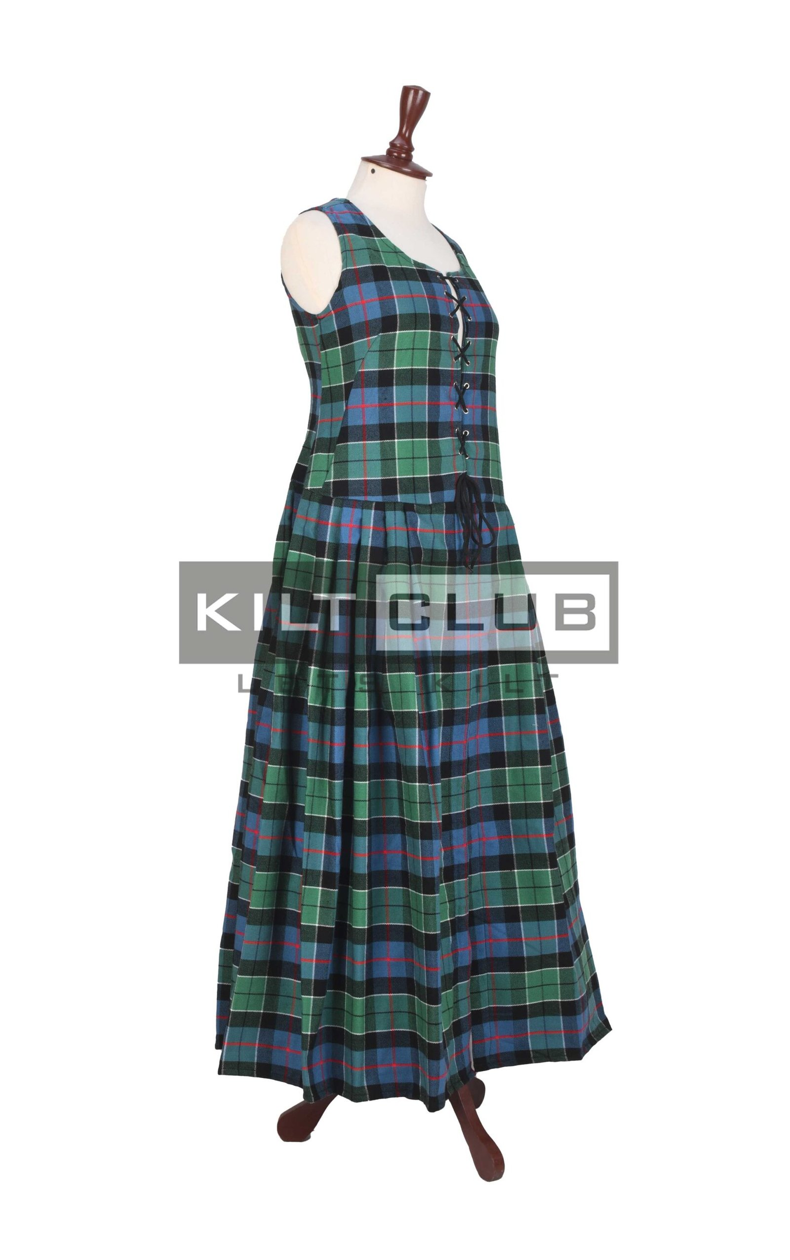 1800s Leslie Green Ancient Tartan Women’s Dress