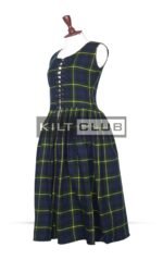 1800s Gordon Modern Tartan Women’s Dress