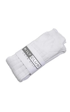 White Kilt Socks