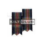 Black Stewart Tartan Flashes