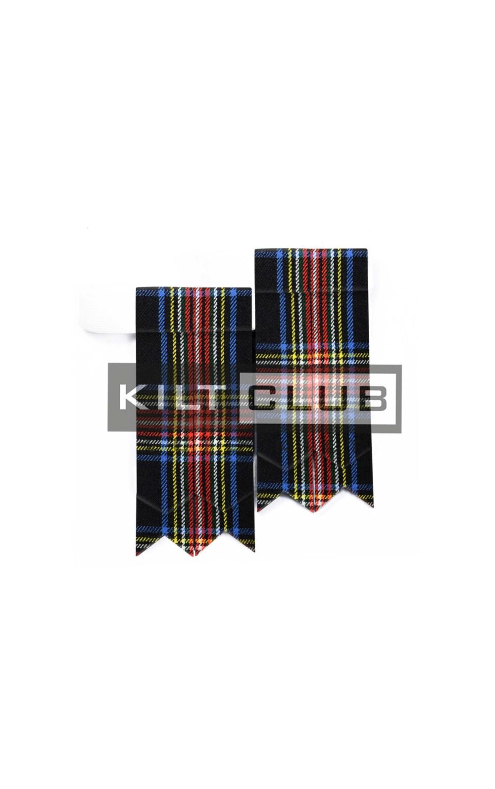 Black Stewart Tartan Flashes