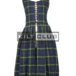 1800s Gordon Modern Tartan Women’s Dress