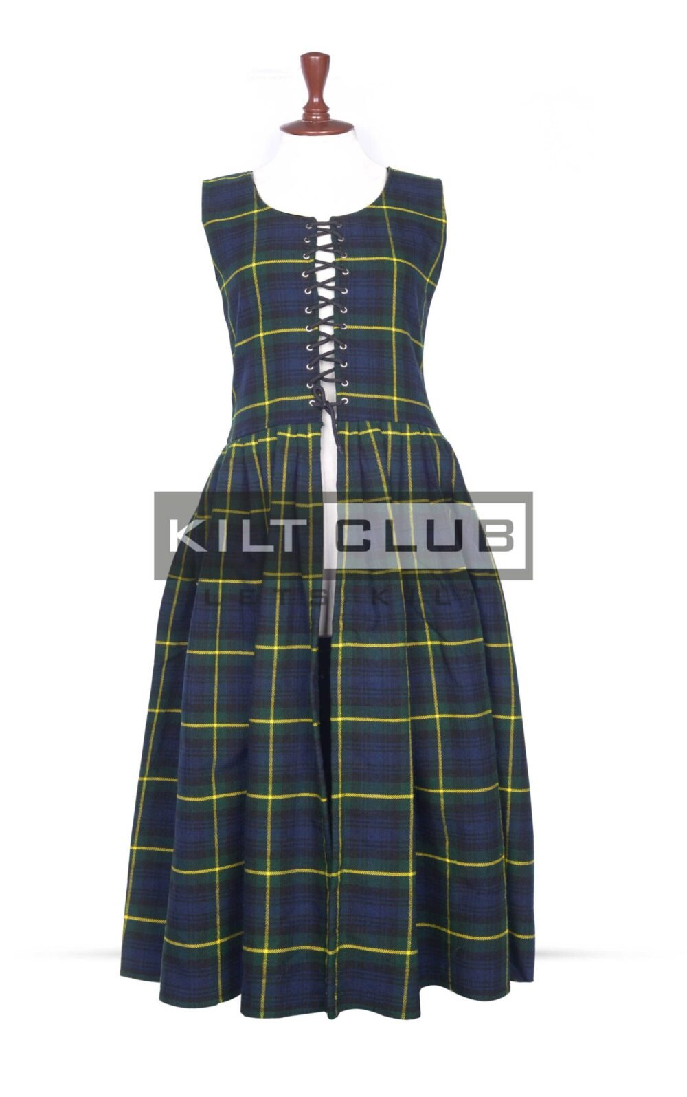 1800s Gordon Modern Tartan Women’s Dress