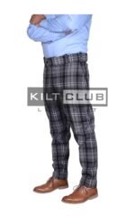 Hamilton Gray Trousers in Multiple Tartan - Image 2