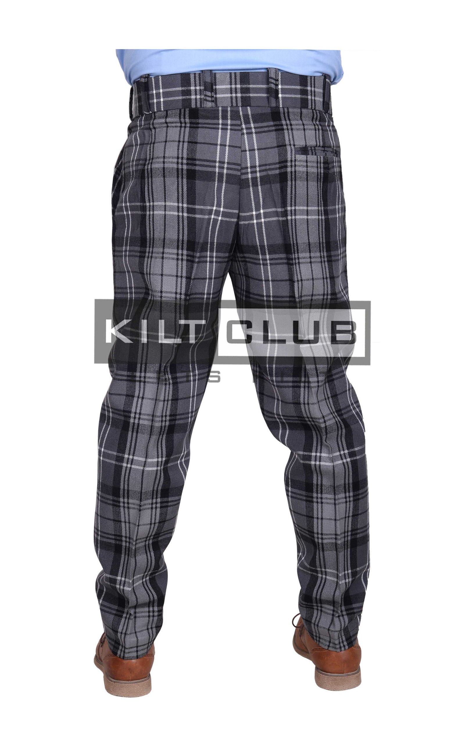 Hamilton Gray Tartan Trousers